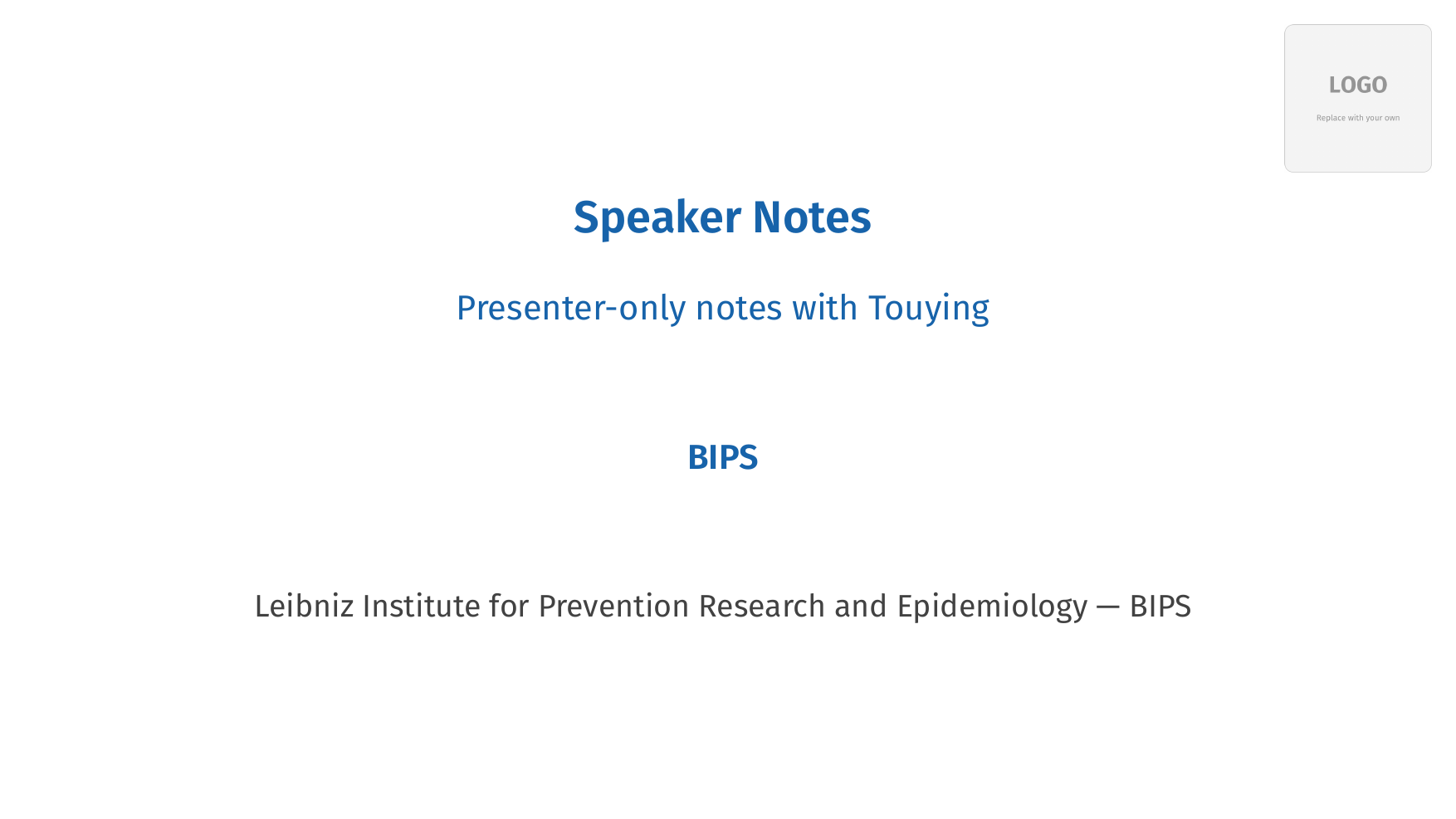 Speaker Notes