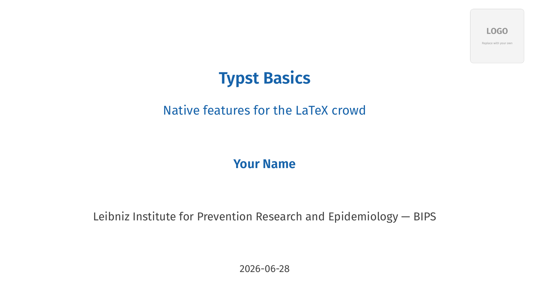 Typst Basics
